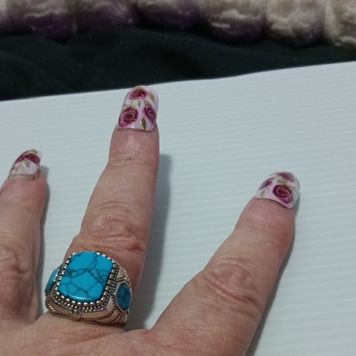 Turquoise Silver Ring 12$